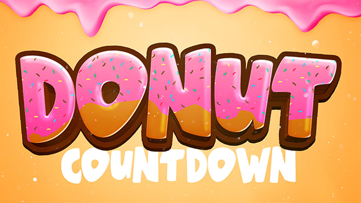 Donut Party Cartoon Countdown image number null